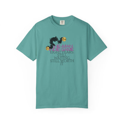 Indie game shirt styled with jeans for an aesthetic streetwear tee look
