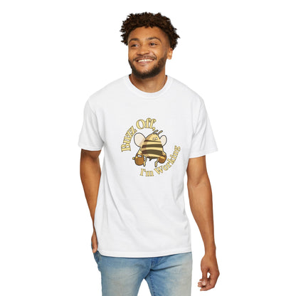 Insect lover gift bee pun shirt back-to-school styled flat lay on kraft paper