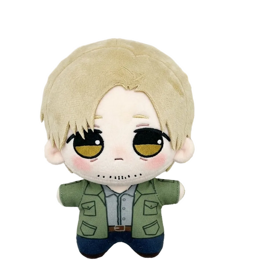James Sunderland plush inspired by survival horror side profile view
