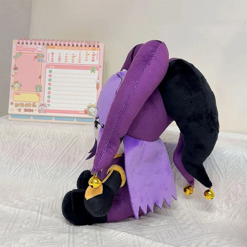 Jester toy from a popular circus horror visual novel, soft plush mentor character 25cm
