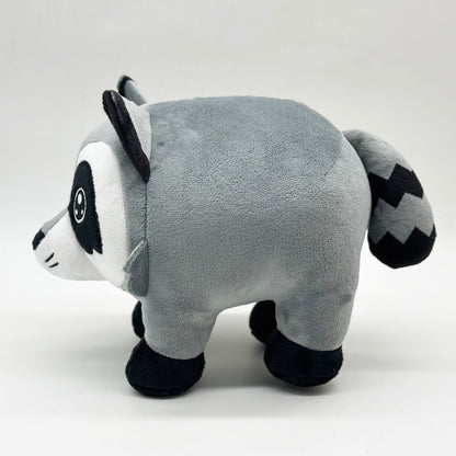 Jimothy toy sitting on white background showing compact round body shape