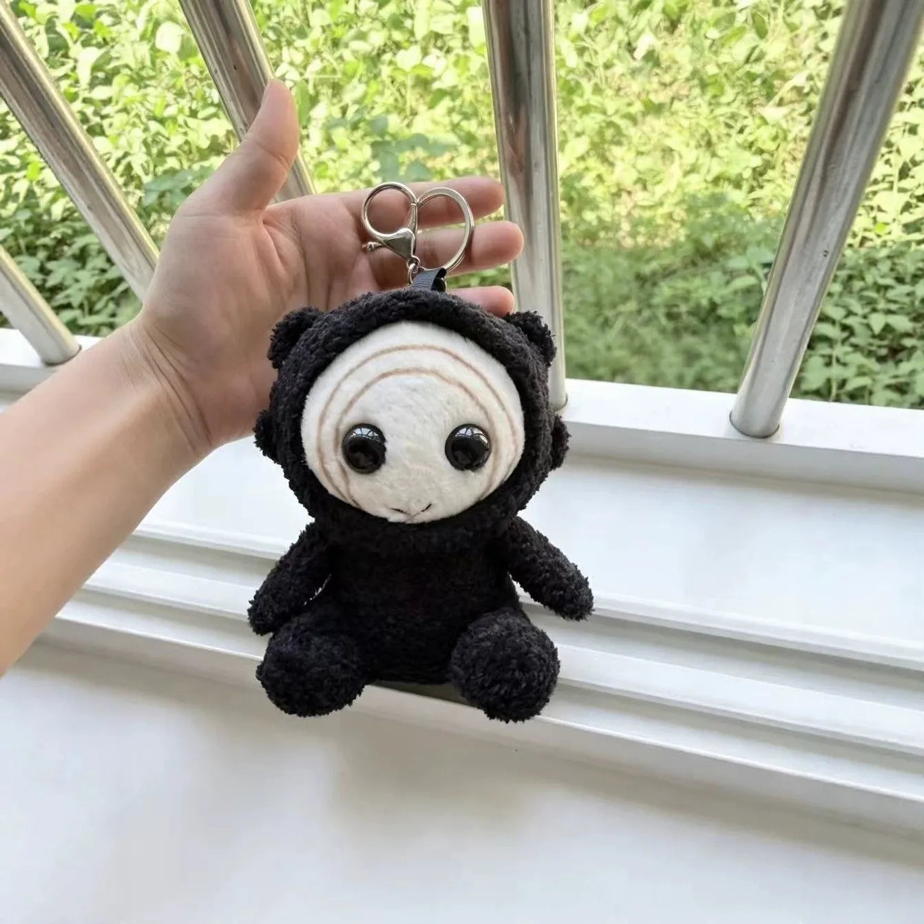 Joseon Groot ghost bag pendant plush inspired by The East Palace gwi-mae creature