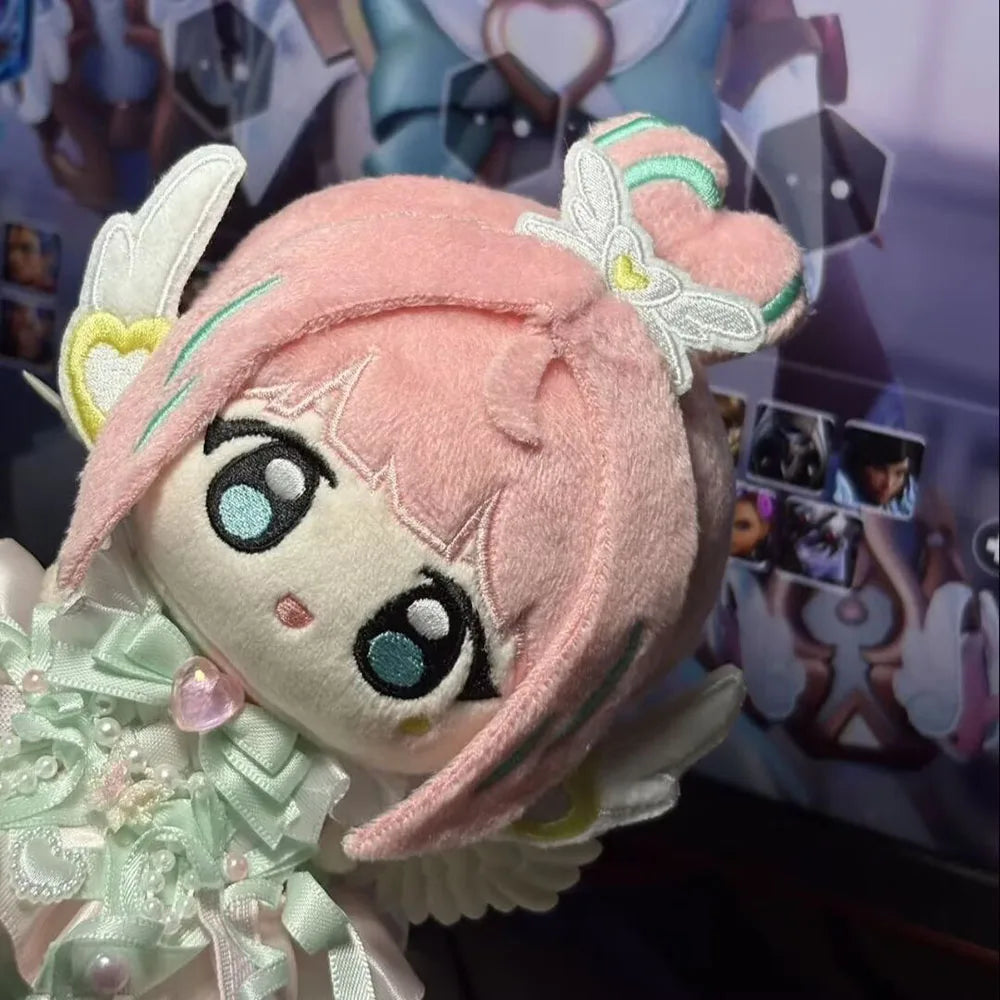 Juno Teo plush pink spacesuit design close-up
