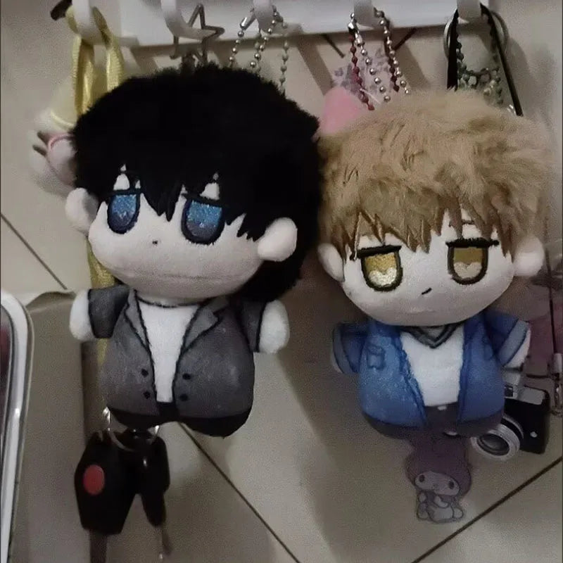 Junta Azumaya plush side profile view showing chibi cotton doll construction