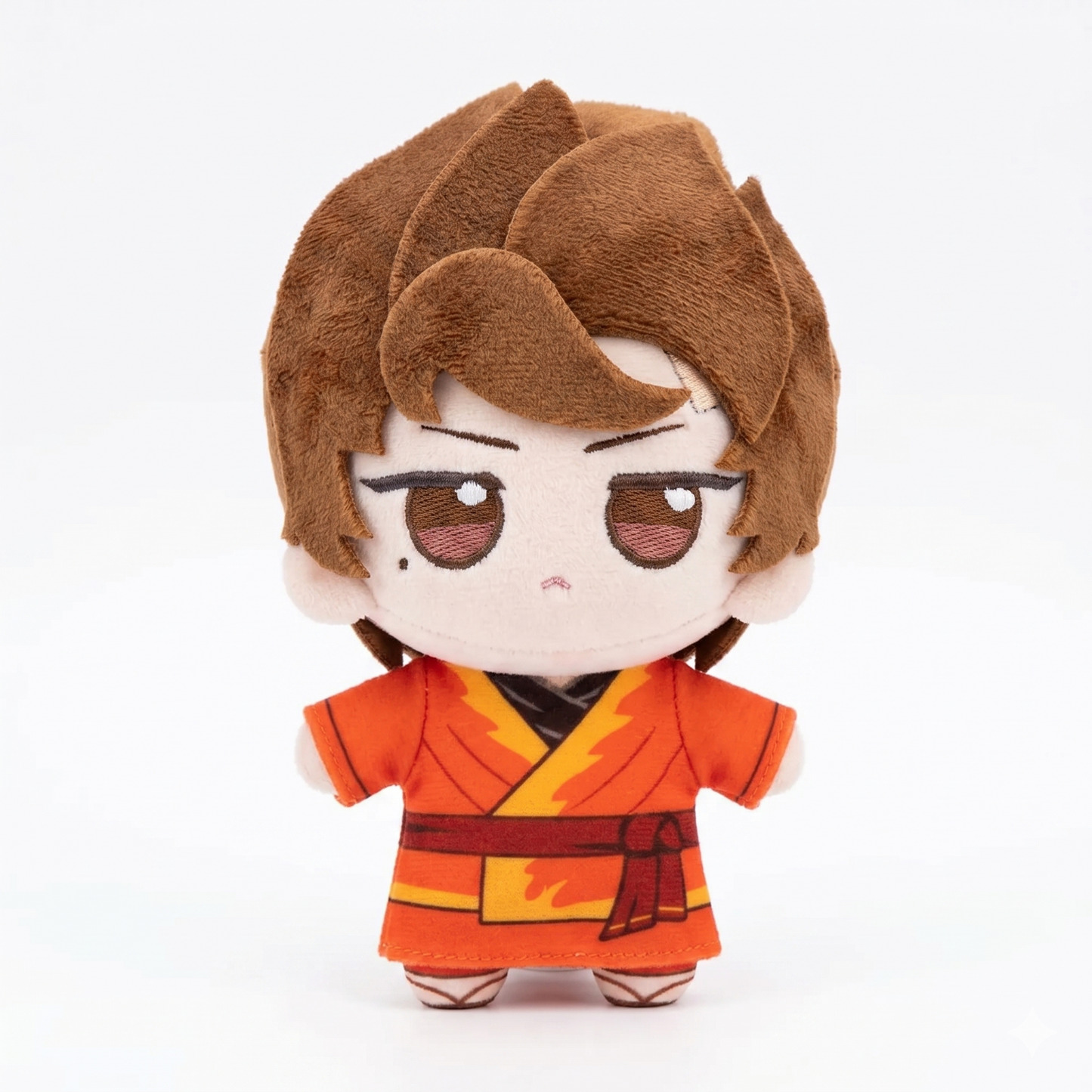 Kai plush stuffed toy inspired by Master of Fire red ninja character
