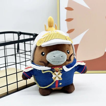 Kaiser Platypus stuffed toy full body side profile view