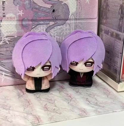 Kanato toy purple hair chibi plush collectible close up