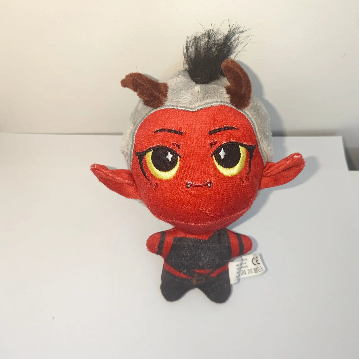 Karlach and Halsin 15cm handmade plush toys side by side size comparison
