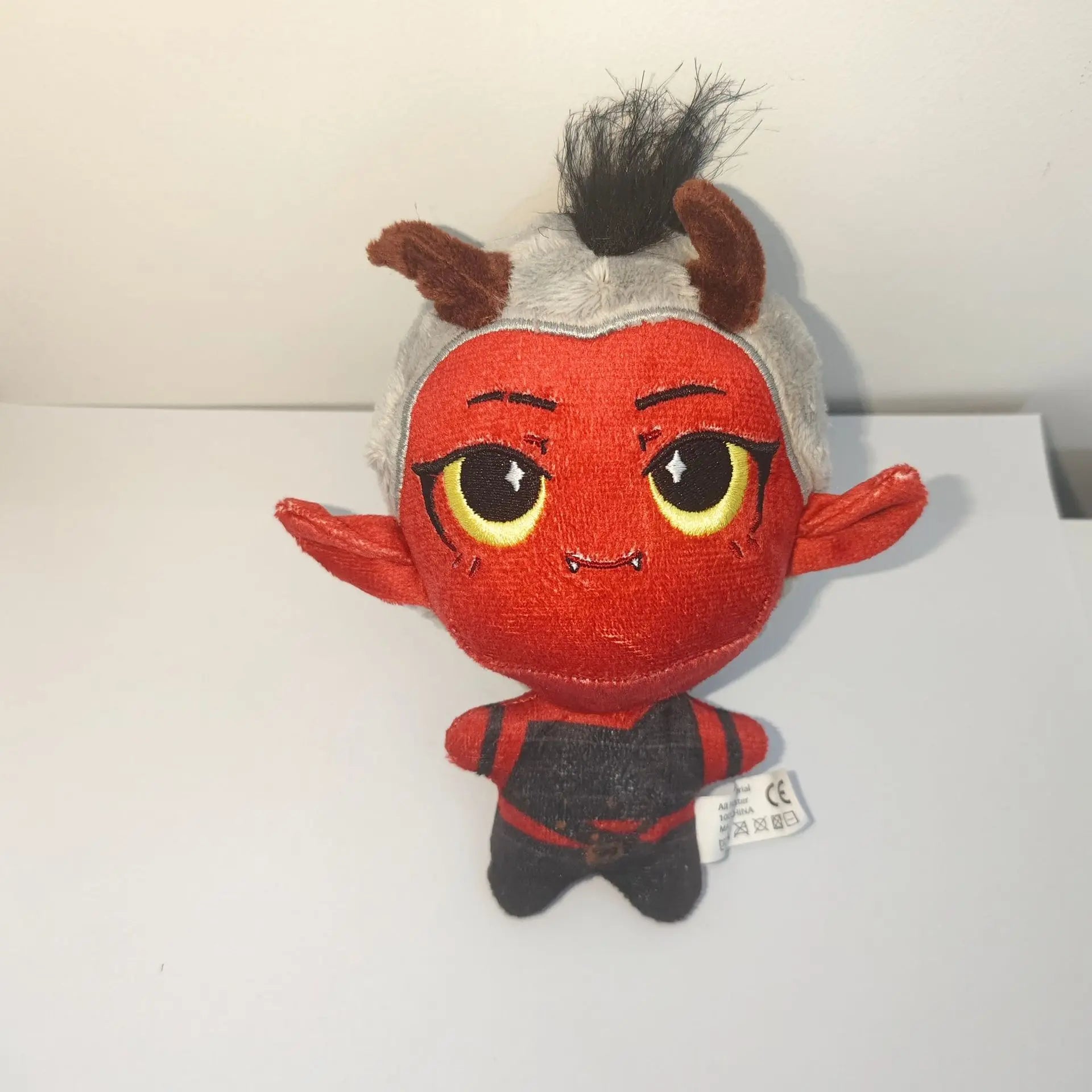 Karlach and Halsin 15cm handmade plush toys side by side size comparison
