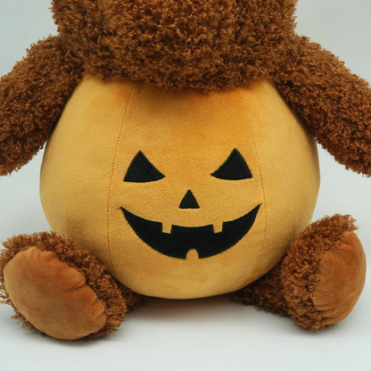 Kawaii Halloween plush pumpkin bear soft toy seasonal home decor