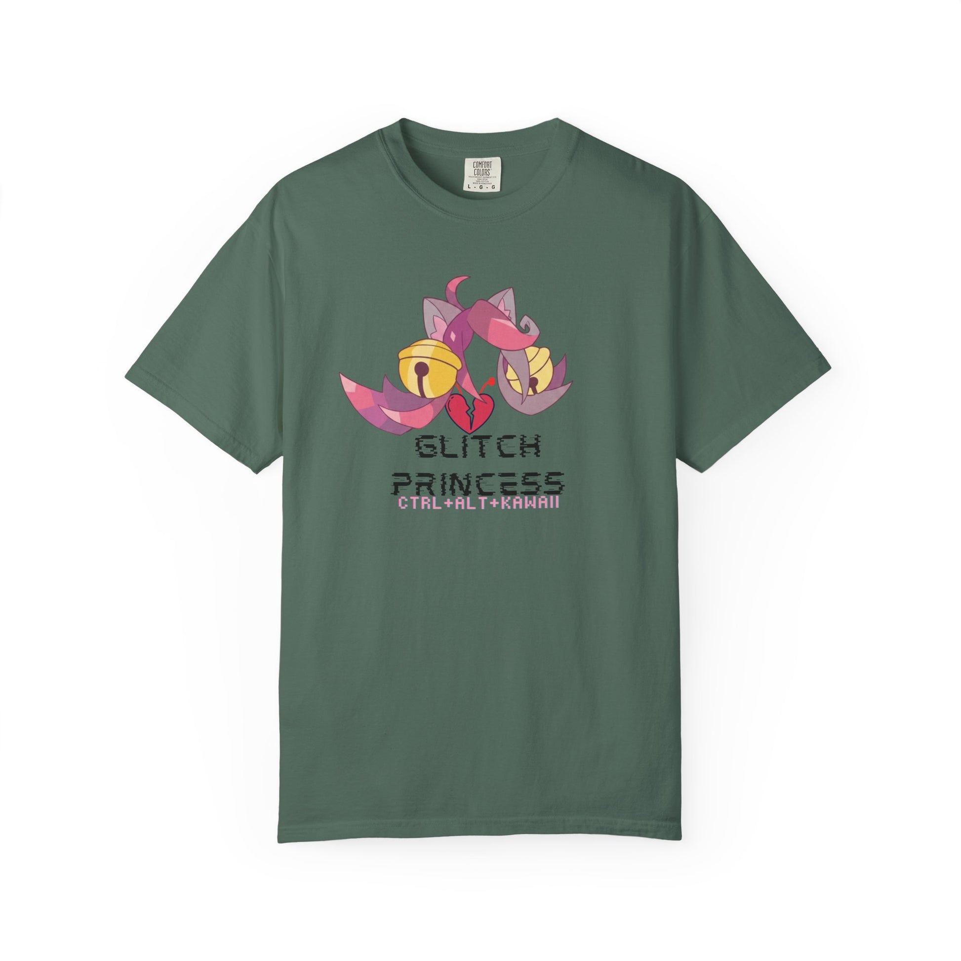 Kawaii catgirl shirt worn casually for a relaxed everyday geek chic look
