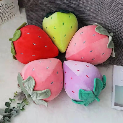 Kawaii fruit plush toy strawberry 25cm PP cotton filled
