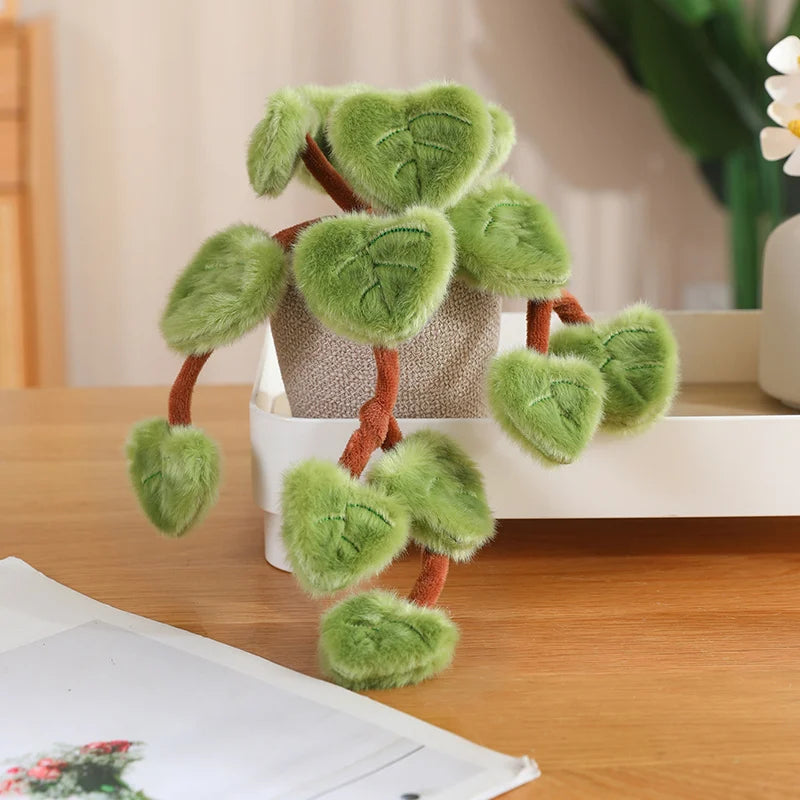 Kawaii plant plush pothos trailing vine aesthetic desk and shelf decor