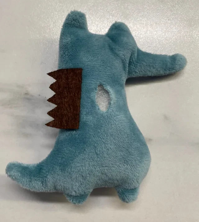 Kawaii plush toy fleece material close-up soft texture handmade