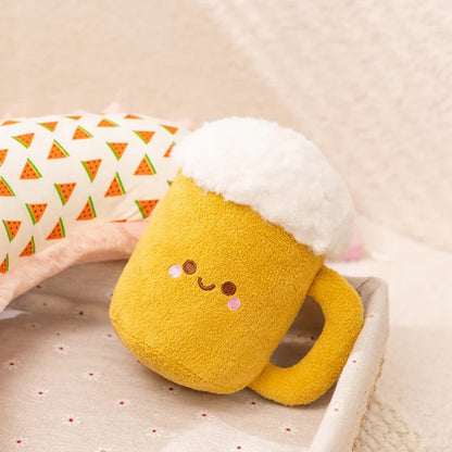 Kawaii plush toys group photo skateboard, phone, beer, console and controller