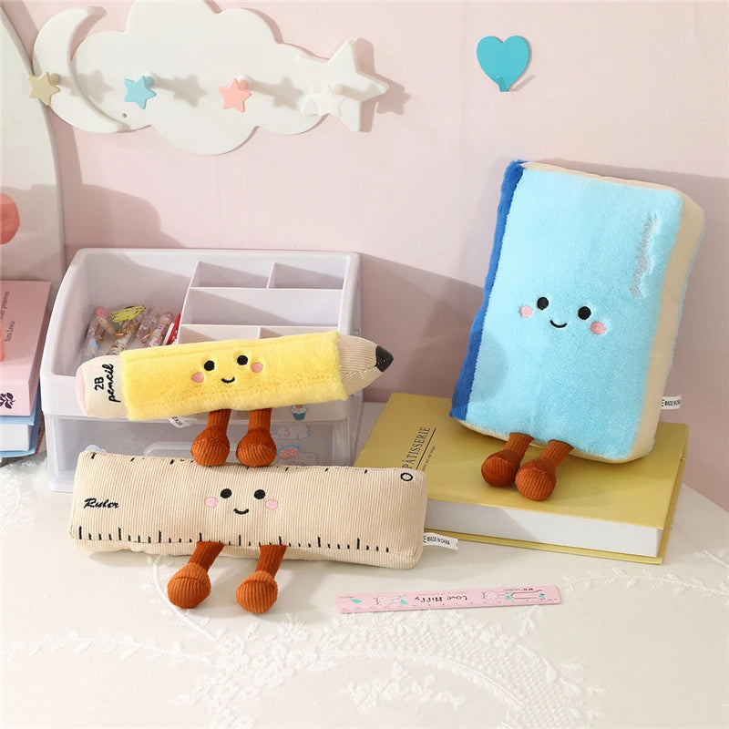 Kawaii stationery plushies notebook pencil ruler individual variants