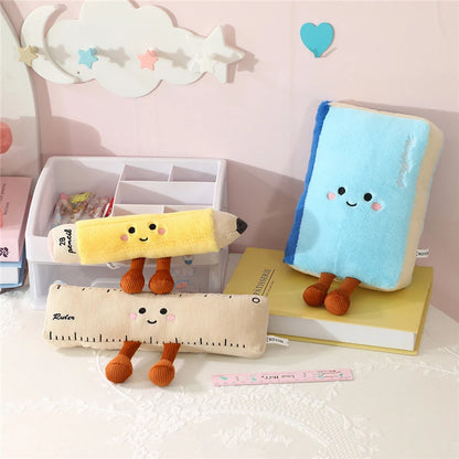 Kawaii stationery plushies notebook pencil ruler individual variants