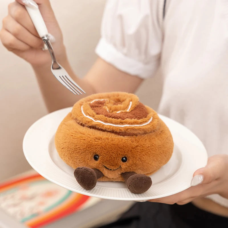 Kawaii tea cup plushie with smiling face and corduroy legs, handmade soft toy