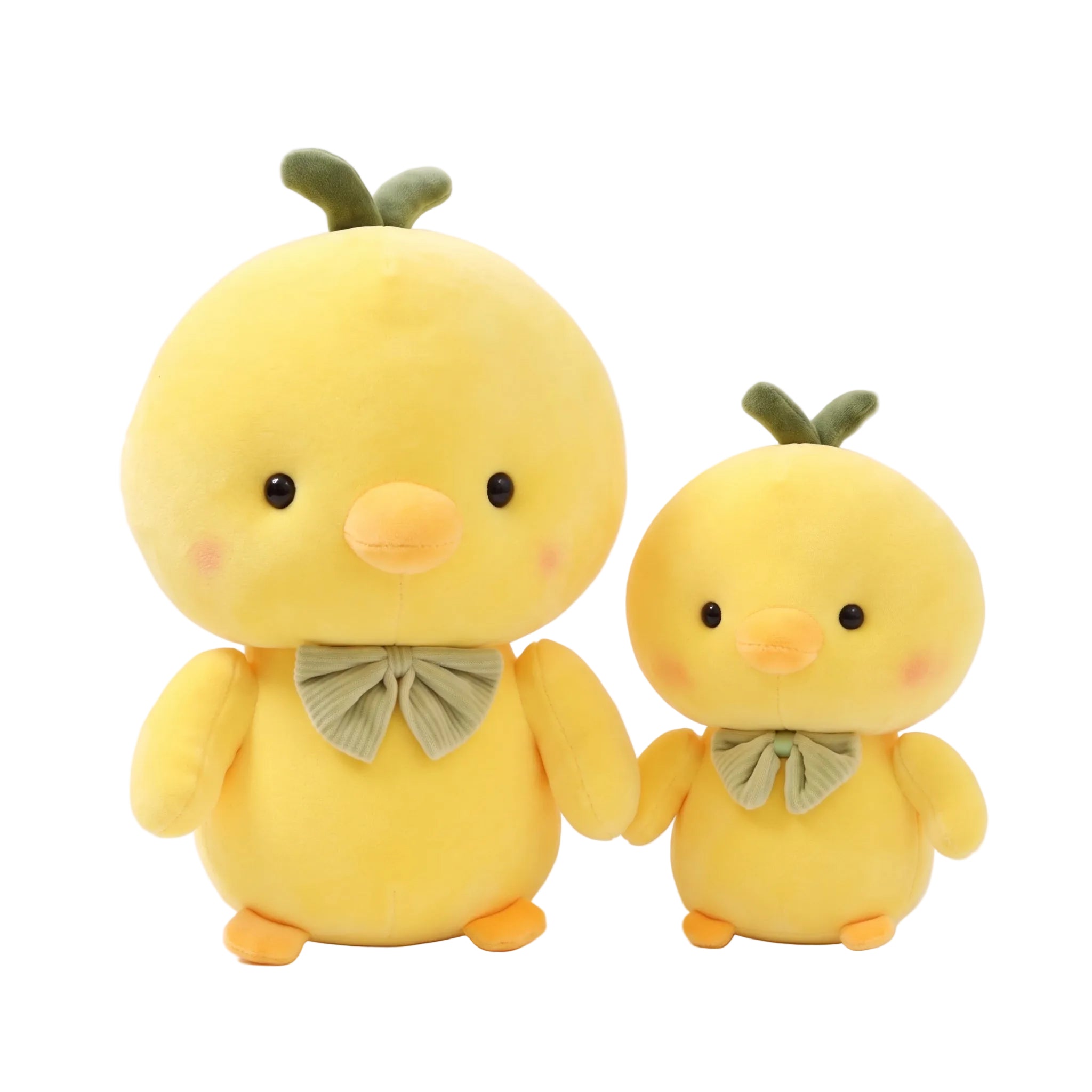 Kawaii Yellow Chick Plushie with Sprout Head | Soft Squishy Stuffed An ...