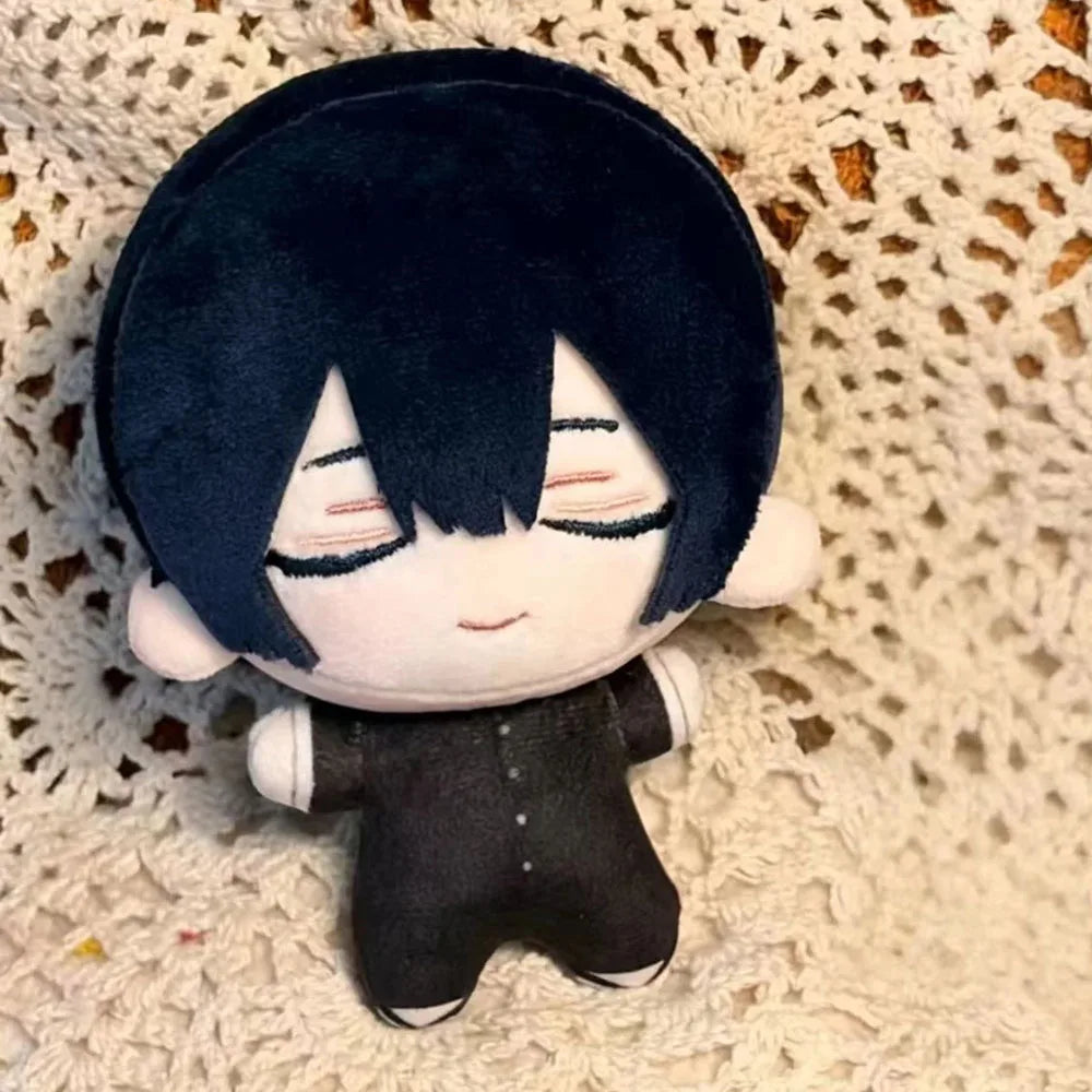 Kawase plush doll flat lay product photo on white background with size ruler
