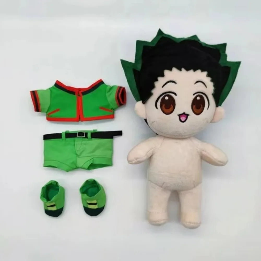 Killua Zoldyck handmade anime plush removable clothes white hair 23cm
