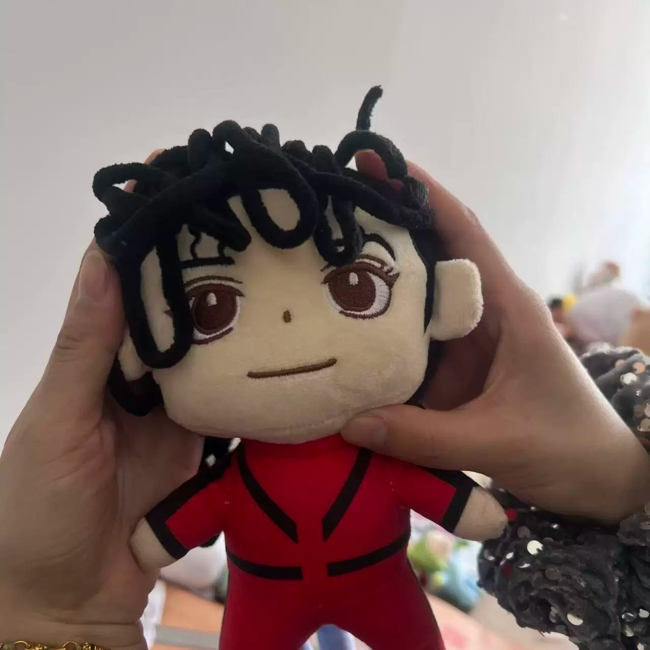 King of Pop inspired plush toy in iconic red jumpsuit, 23cm
