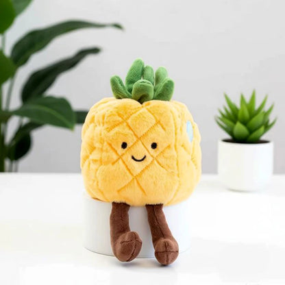 Kiwi mini fruit plushie fuzzy kawaii collectible pocket plush toy