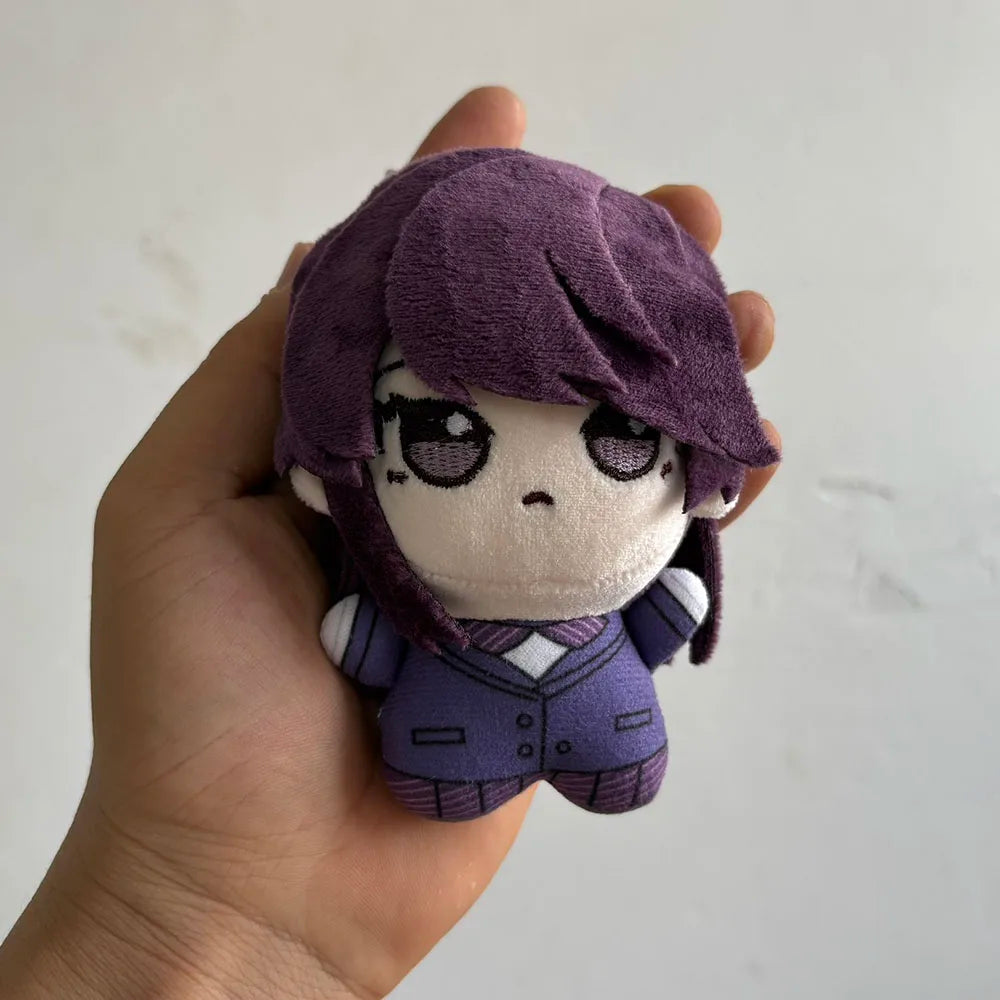 Komi san plush handcrafted detail close up view