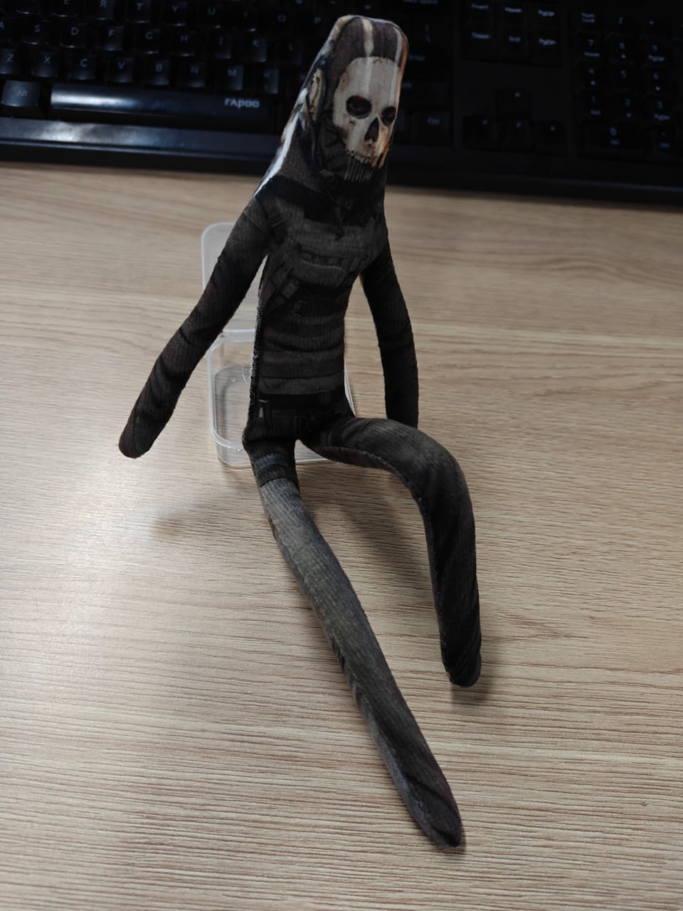 Konig handmade plush collectible, 23cm, featuring signature sniper hood operator design