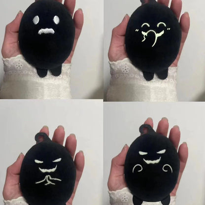 Krobus plush front view, soft collectible figure inspired by popular indie farming game
