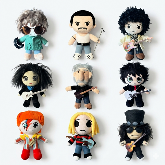 Kurt Cobain plush keychain 17cm grunge style