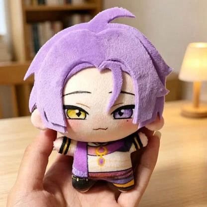 Kuya and Eiden plush keychains side by side NU Carnival fan made collectibles