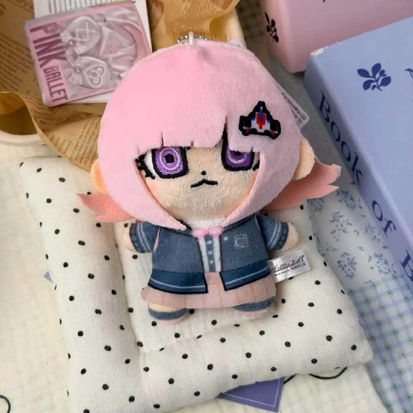 Kyoko Kirigiri plush Danganronpa collectible chibi detective lavender hair 10cm
