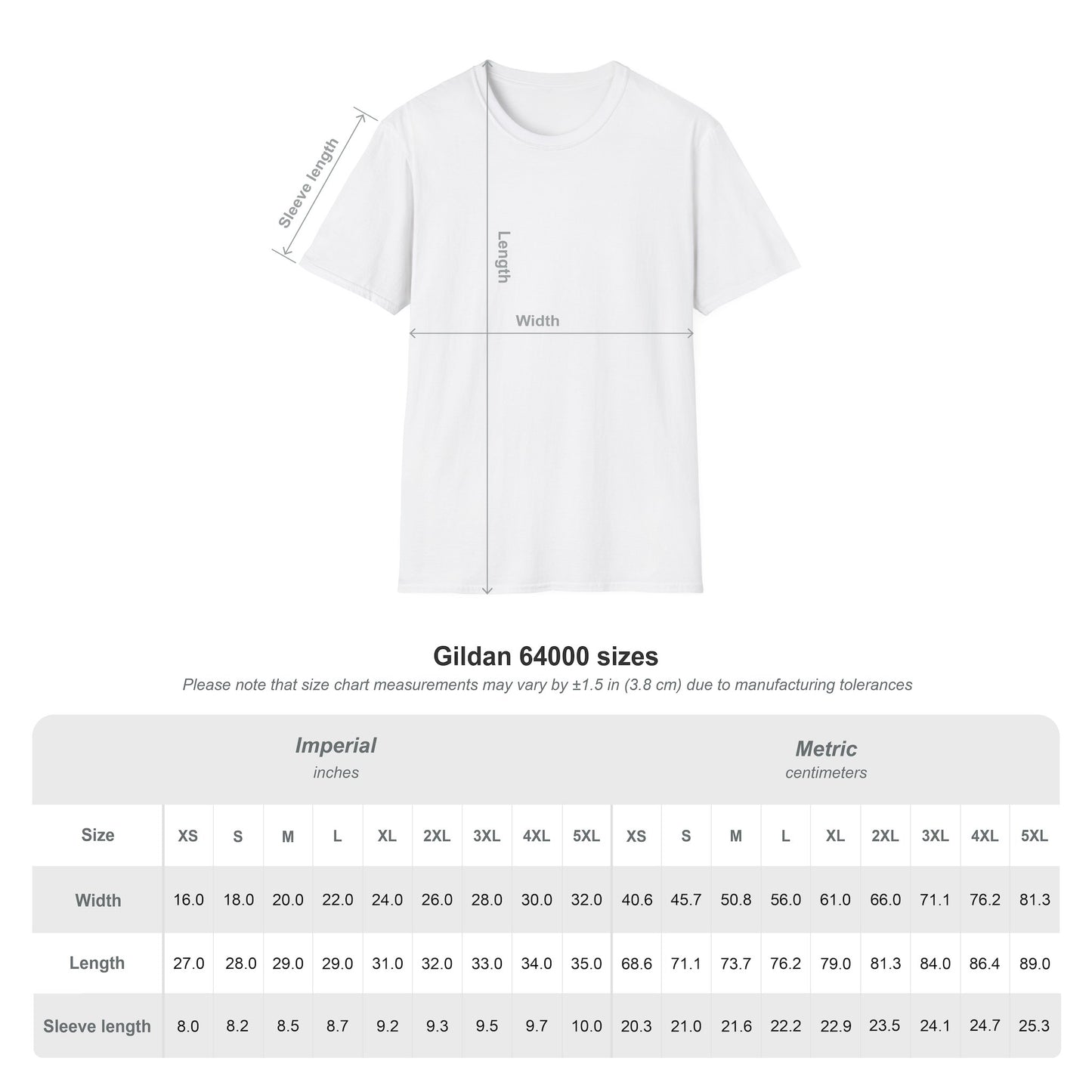 LM 10 tee folded showing packaging with care label visible
