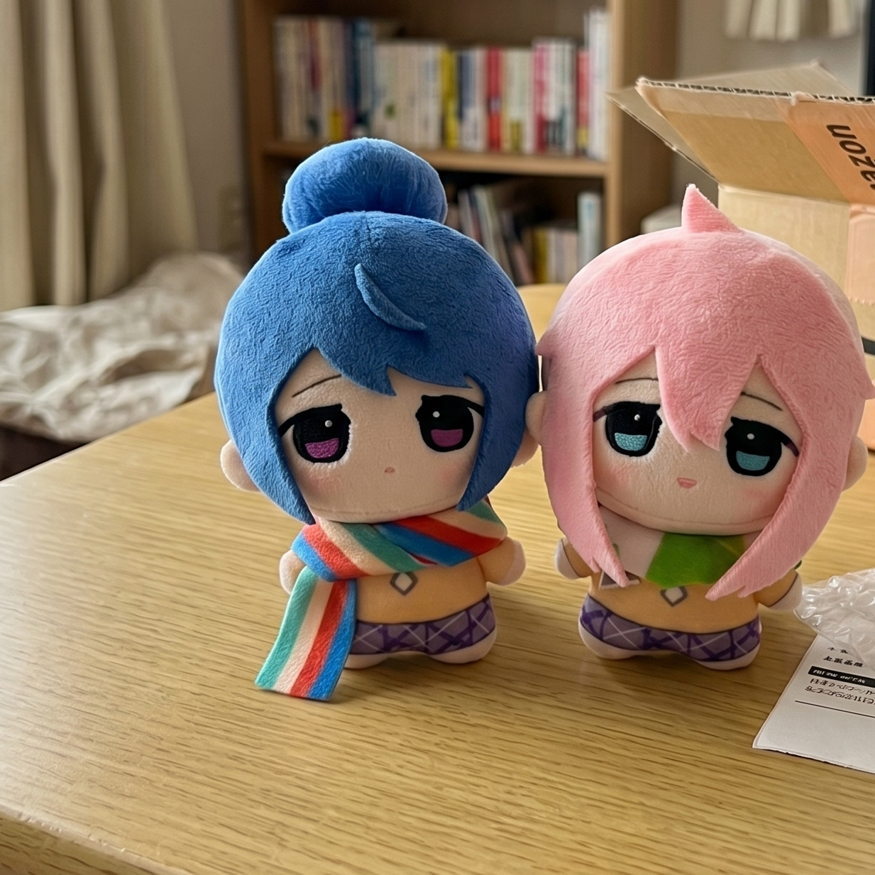 Laid-back camp plush toys handmade cozy anime camping theme
