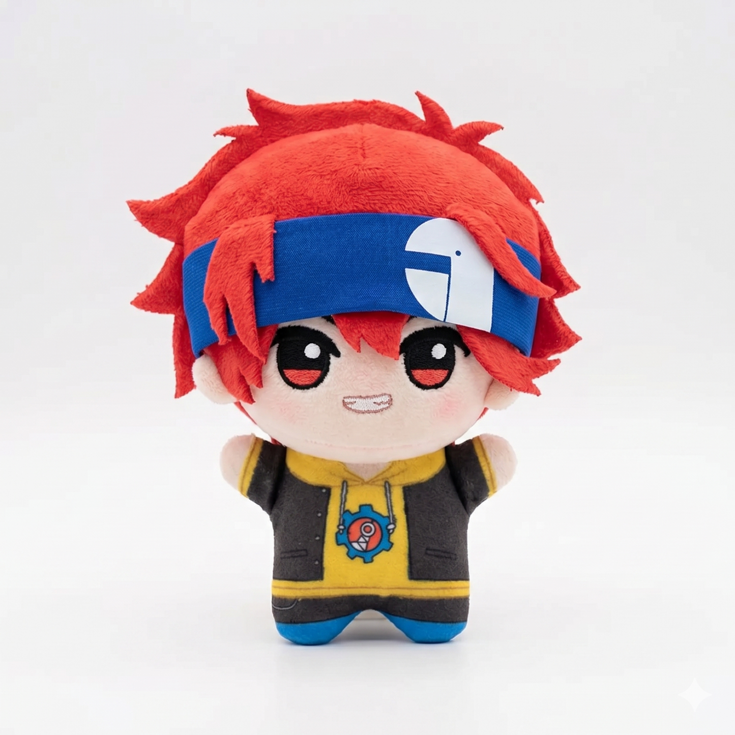 Langa Hasegawa plush side view handmade chibi anime plush toy
