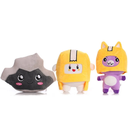 LankyBox Boxy Plush with removable yellow hat