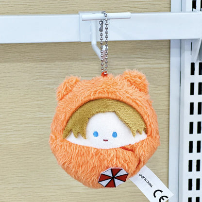 Leon Kennedy fan art plush side profile 10cm size comparison
