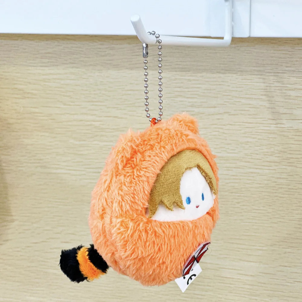 Leon Kennedy keychain plush front view embroidered details
