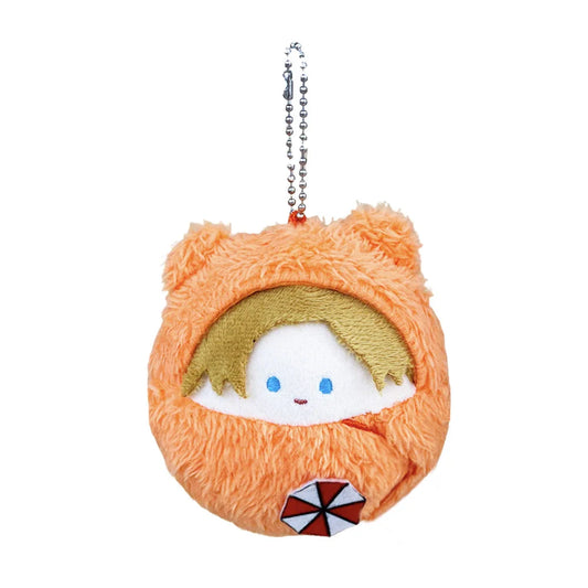 Leon S. Kennedy fan art plush keychain 10cm orange suit chibi mascot
