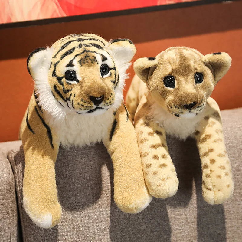Leopard cub stuffed animal plush with rosette spot detailing and soft PP cotton filling