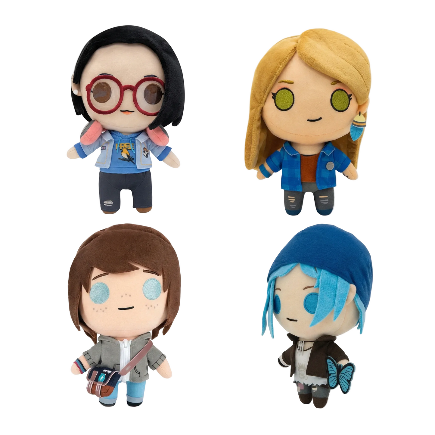 Life is Strange collector plush set featuring Chloe Price, Max Caulfield, Rachel Amber and Alex Chen
