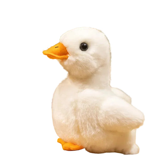Lifelike duck plush toy 16cm front view realistic stuffed animal