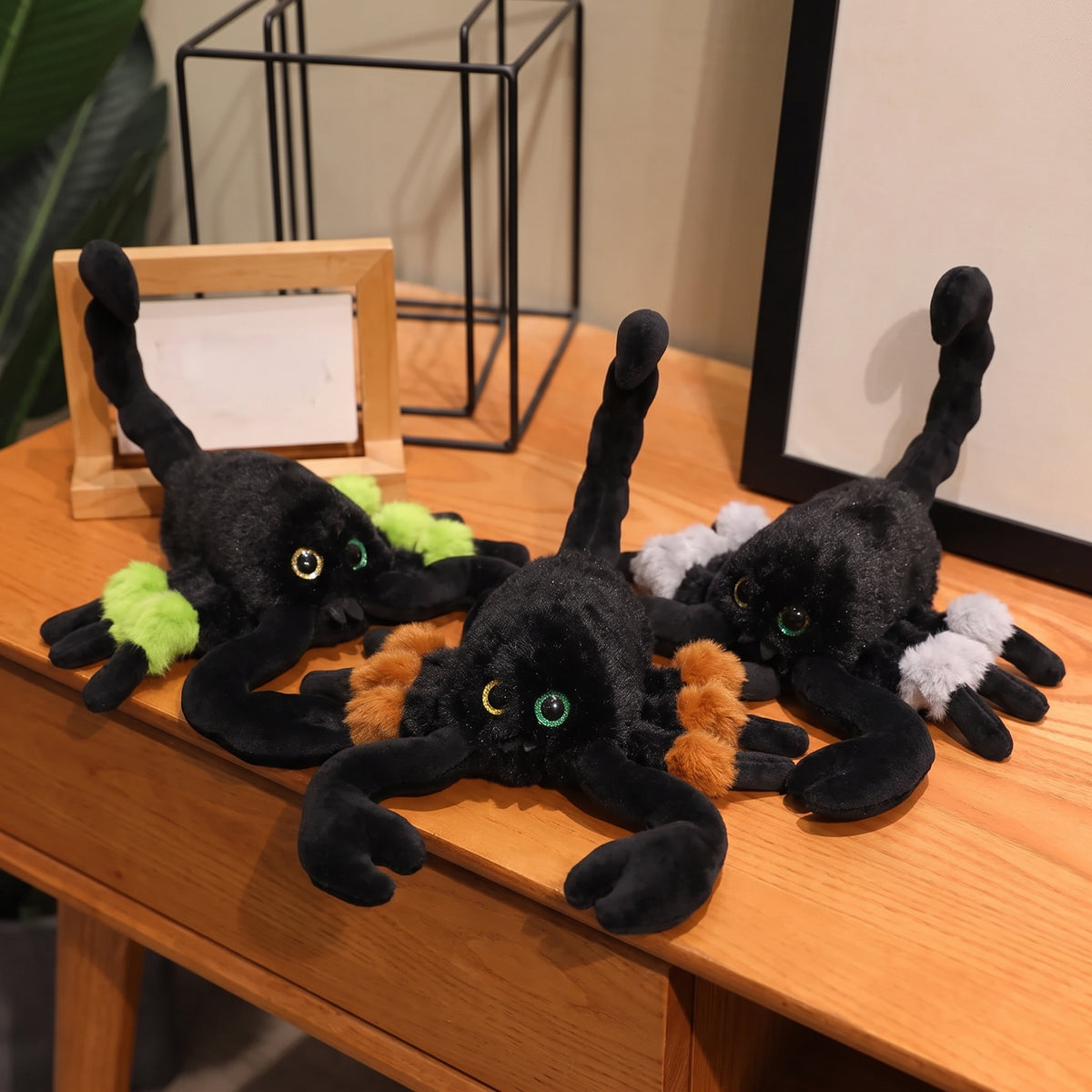 Lifelike scorpion stuffed animal 30cm size with detailed claws and curved tail