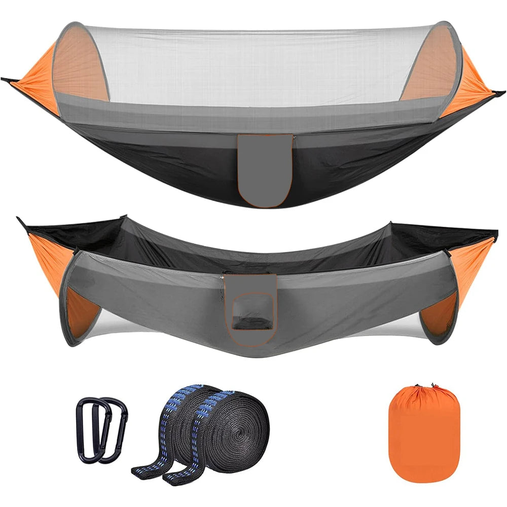 Lightweight Camping Hammock Tent in Forest Setting