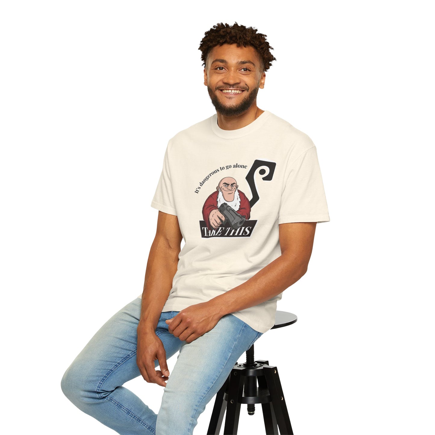 Literary quote graphic tee vintage illustration front print detail