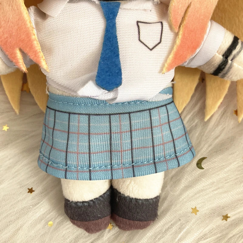 Liz Kyun plush and Kuroe plush side by side collector display

