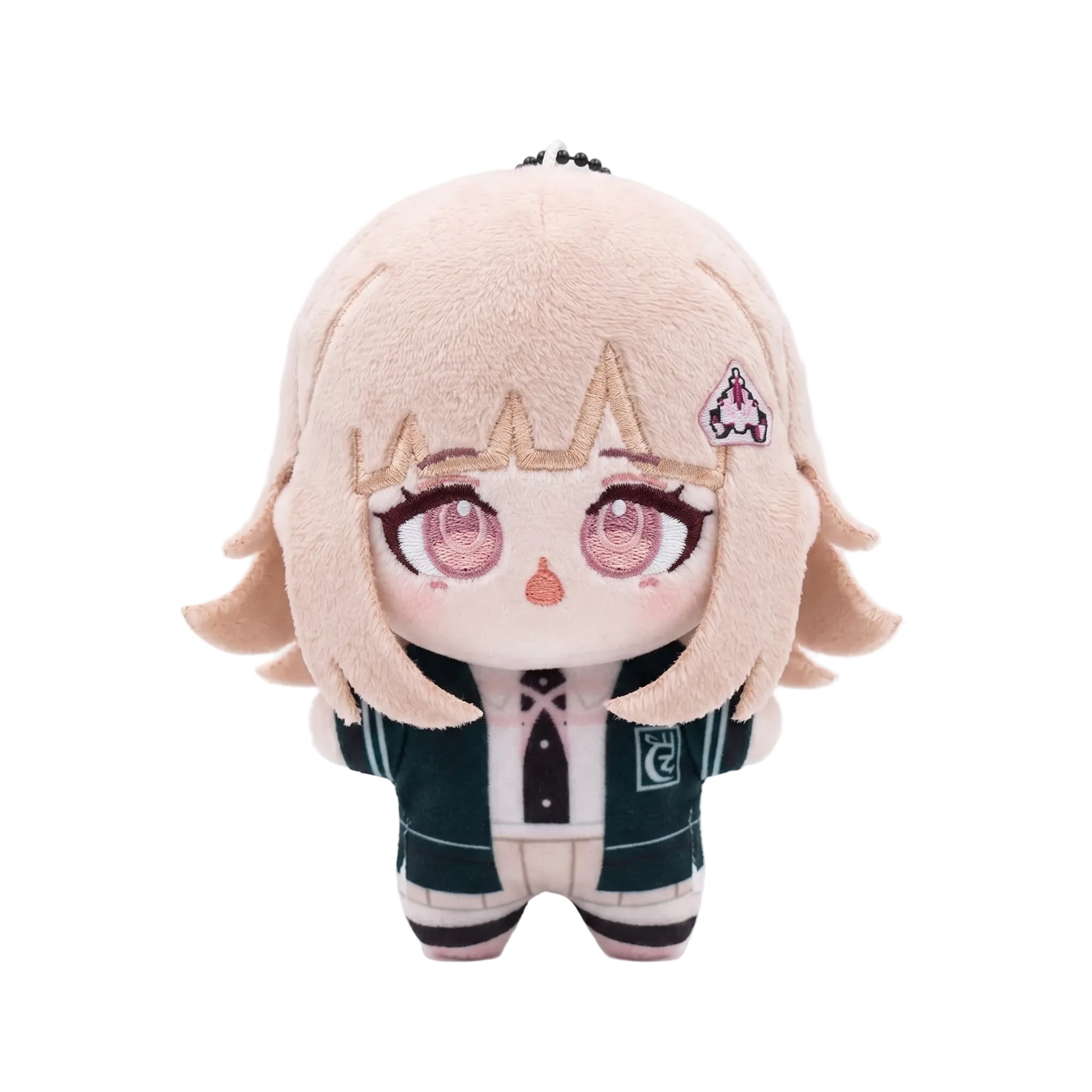 Lucky Student plush held in hand showing 10cm size comparison
