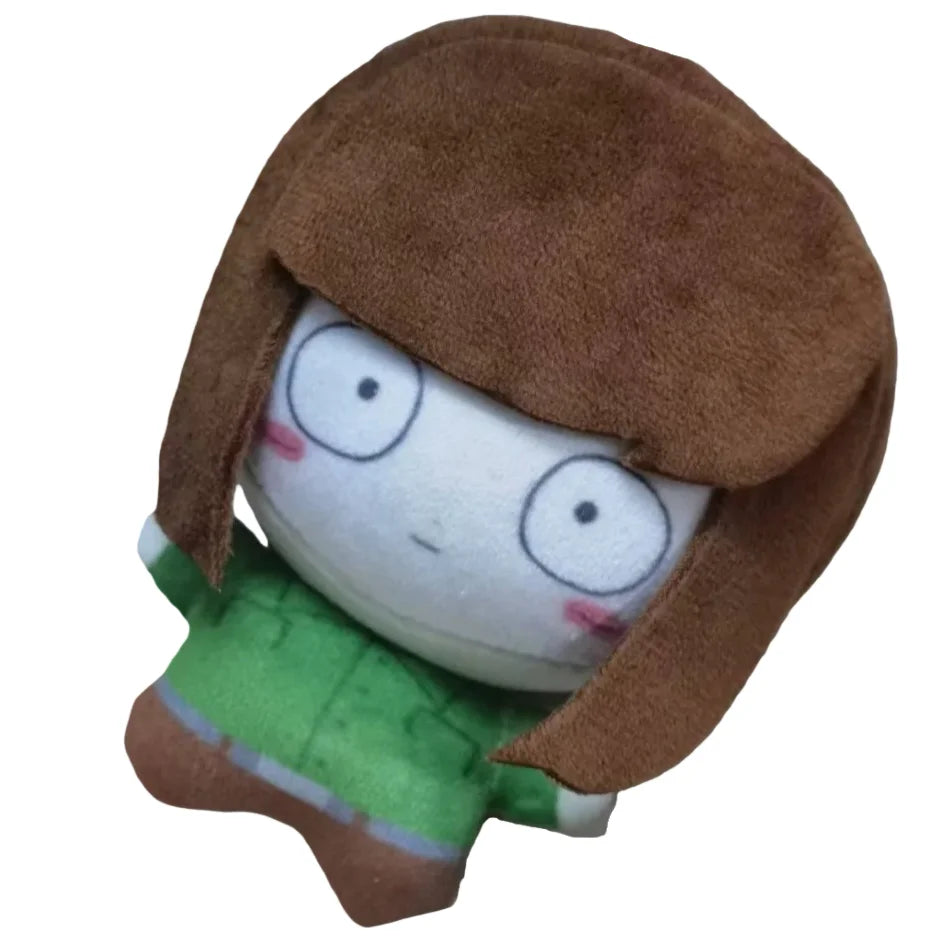 Luther plush handmade frozen expression pageboy hairstyle inspired by cult webcomic
