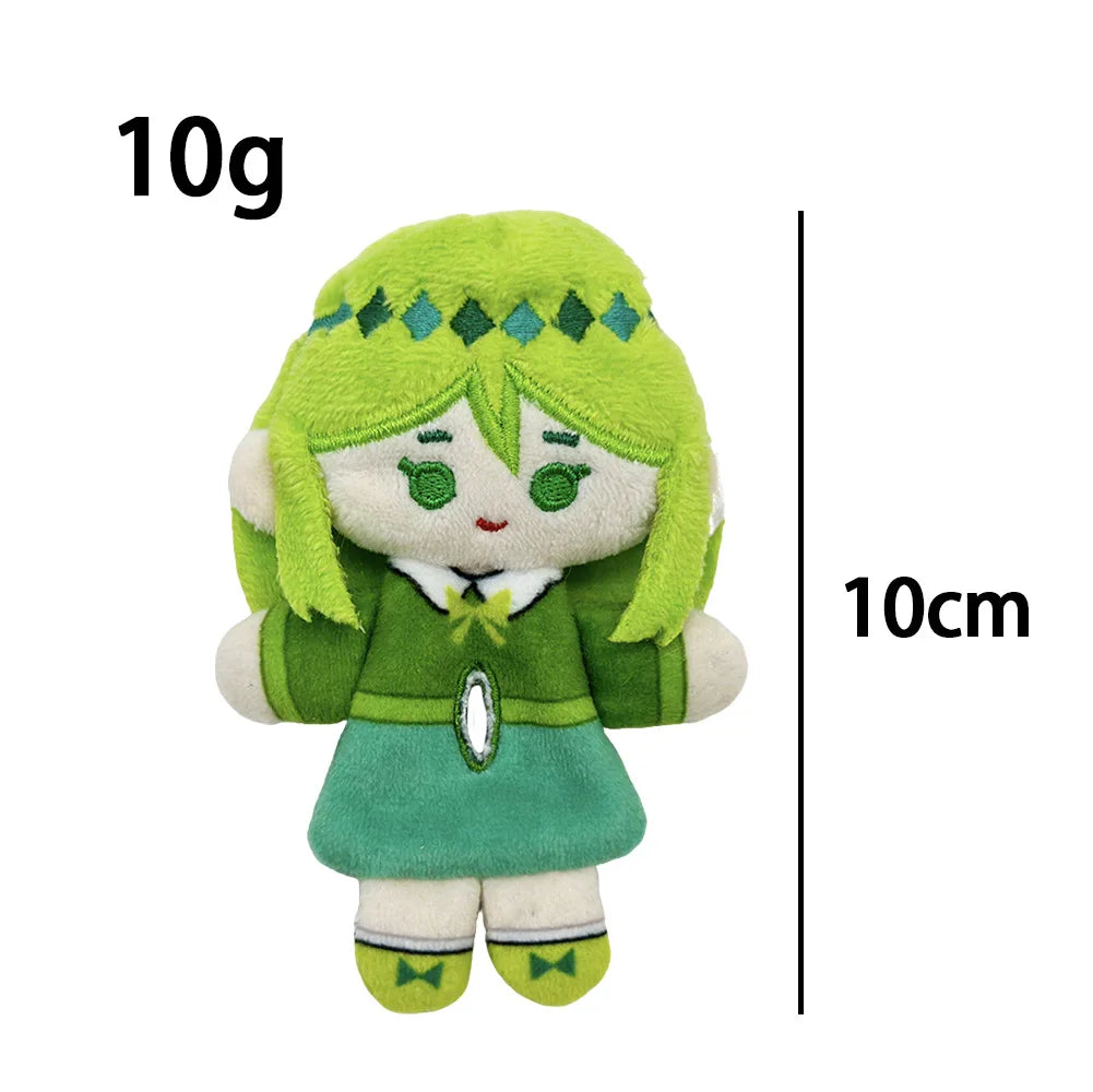 MBTI button plushies INFP and ISFJ side by side comparison
